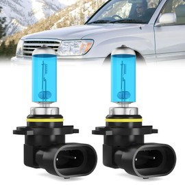 LECCIBUB Fog Light Bulbs Fit For Toyota Land Cruiser 1998-2007, 9006 Fog Lights Halogen Bulb, 6000K White Light, Plug and Play, Pack of 2