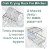 LIYI Dish Drying Rack,Large Dish Rack for Kitchen Counter,2-Tier Dish