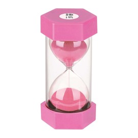Sand Timer 30 Minute Hourglass, SuLiao Colorful Sand Watch, Lager Pink Sand Clock, Reloj de Arena 2 Minuto, Plastic Hour Glass Sandglass Timer for Kids, Games, Classroom, Kitchen, Decoration
