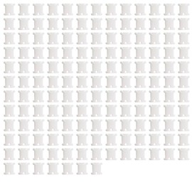 150Pcs Plastic Floss Bobbin,Thread Card Organizer Holder,Cross Stitch Plastic Winding Plate for Sewing,Embroidery 3.8 * 3.5cm White