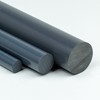 PVC Round Rod Diameter 12 mm Grey Plastic Rod Length