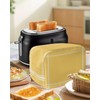 Pure Yellow Toaster Cover 2 Slice, Small Kitchen Appliance Covers,