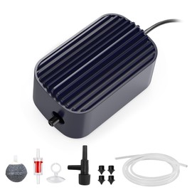 QZQ Air Pump Aquarium Fish Tank Air Pump Silent with Single Outlet Included Accessories Suitable Fish Tank from 1L to 100 Liters（2W）