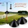 Squirrel Proof Baffle for Bird Feeder Pole, Outdoor Pole Mount