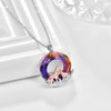 PRAYMOS Crystal Necklace for Women 925 Sterling Silver Sloth /
