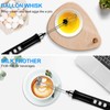 WanderLand Rechargeable Handheld Milk Frother Wand,Drink Mixer with Stainless 2
