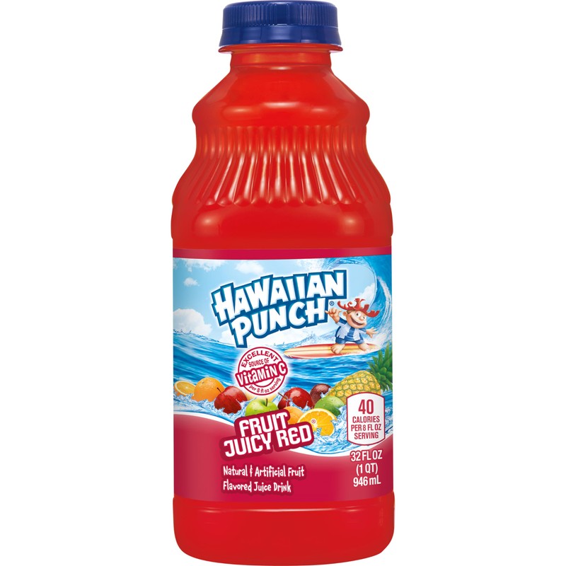 Hawaiian Punch Fruit Juicy Red Fruit Juice Drink, 32 Fl