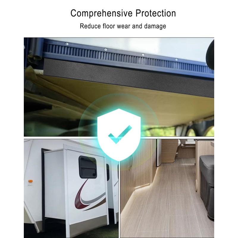 Qnbes 2 Pcs RV Slide Out Ski Kit, RV Floor