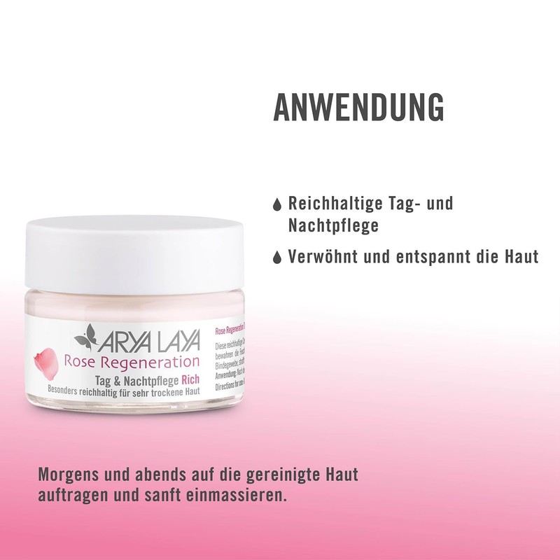 ARYA LAYA Rose Regeneration Day & Night Cream RICH, 50