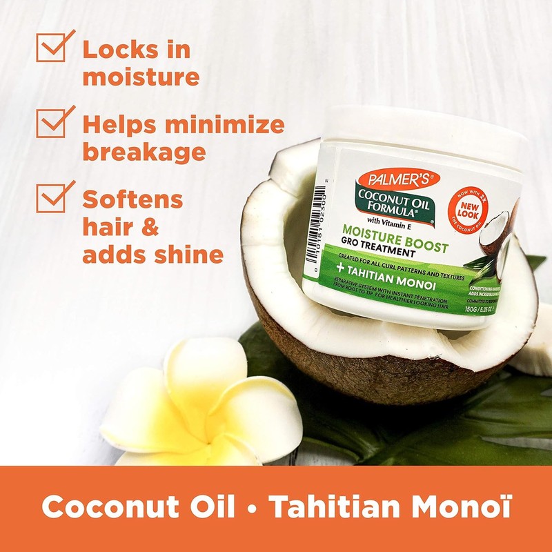Palmer Coconut Oil Formula Moisture-Gro Conditioning Hairdress 150g PACK OF
