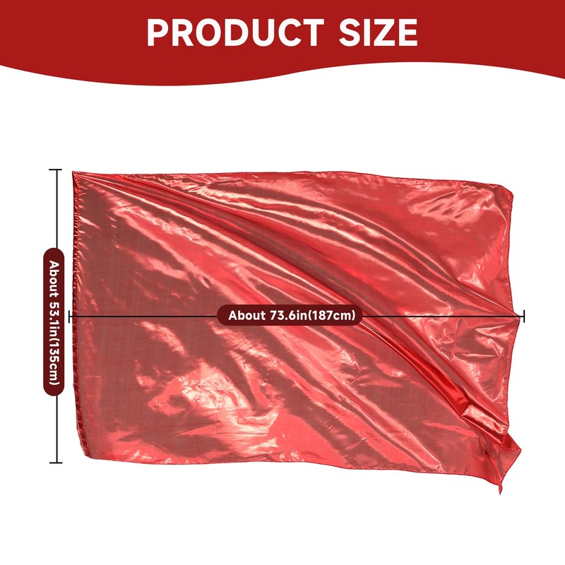 MUNAFIE Worship Square Flags Set(2 Flags+Sticks)55x78" for Dance Praise Church