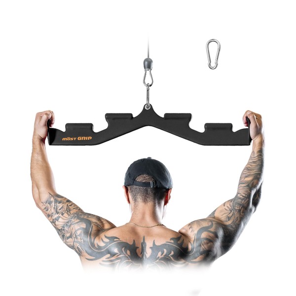 MOST GRIP LAT Pulldown Attachments for Home Gym System (Black)