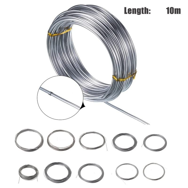 10Meters 304 Stainless Steel Spring Wire 0.1/0.12//0.2/0.3//0.4/0.5/0.6/0.7/0.8//1/1.2/1.3/1.5/1.8/2/2.2/2.5mm Spring Steel Soft