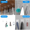 QUALIALL 33lbs Adhesive Hooks for Hanging on Wall or Ceiling,