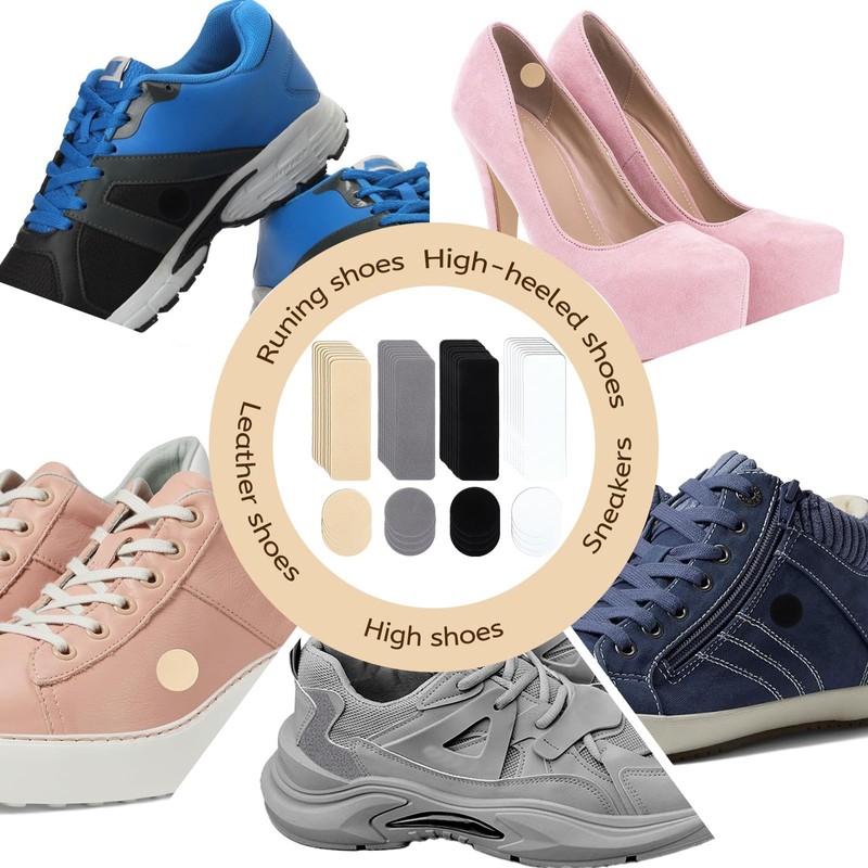 guduling, 48pcsshoe Repair Patch, Shoe Patch, Rectangular, Round, Hole Repair