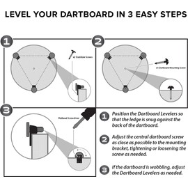 Viper by GLD Products Dartboard Leveler Kit, Black