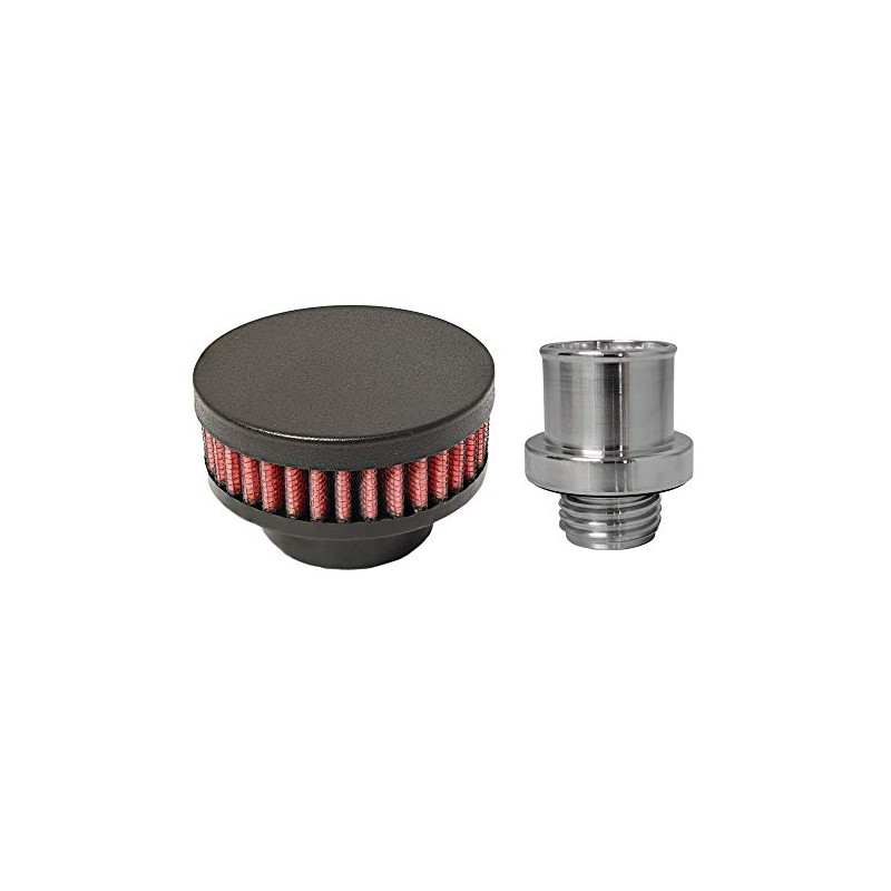 CFM Performance Baffled Billet Valve Cover Breather compatible with 2004-2008