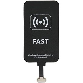 Zopsc Receptor de Carga Inalámbrico Rápido de 10 W para Teléfonos Móviles con Interfaz Tipo C, Enchufe Plegable, Protección de Interfaz, Plug and