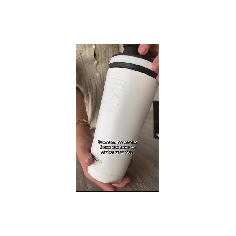 Termo Iceshaker - Shaker Para Proteína Negro 768ml