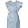 McKesson Exam Gown, Disposable - Open Back, Waist Tie, Short