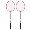 Badminton Rackets Iron Alloy Lightweight Badminton Racquets with 3 Balls