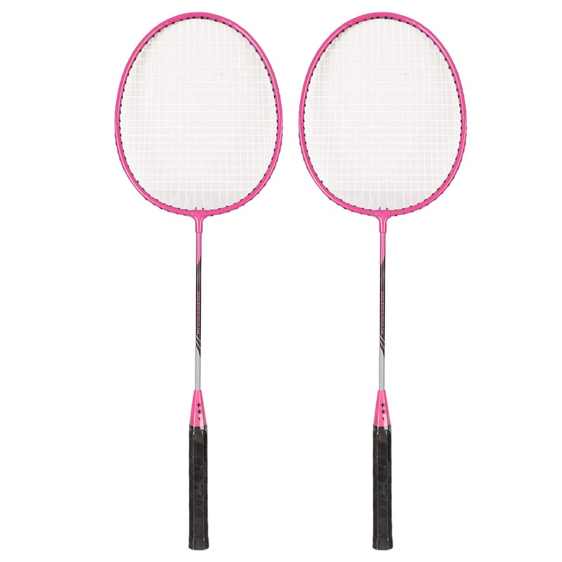 Badminton Rackets Iron Alloy Lightweight Badminton Racquets with 3 Balls