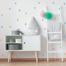 Stickerscape Colourful Raindrop Wall Stickers | Perfect for A Childs Bedroom, Playroom Or Nursery | Easy to Apply | Perfect to Add Interest to a Plain Wall…