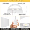 Lightess Plug in Wall Sconces 12W Modern LED Wall Light