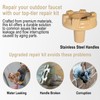 Bedalio RK-17MH Outside Faucet Repair Kit Metal Handle Compatible with