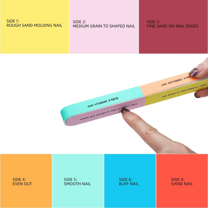 7 Way Nail Block Nail Buffer Block Seven Steps Nail