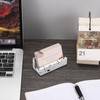 BTSKY Terrazzo Business Card Holder for Desk，Office Business Card Display