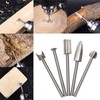 5 Pcs Wood Carving Engraving Drill Bit Set HSS Engraving