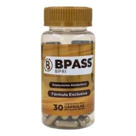 Bypass 30 Capsulas Inhibidor De Apetito 100% Natural Sabor insaboro
