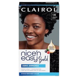 Clairol Nice N Easy Permanent Bold Zero Ammonia Hair Dye 1.18 Volcanic Black