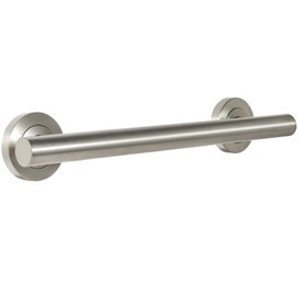 Lava Odoro Shower Grab Bar, Modern Stainless Steel Handicap Grab Bar for Bathtubs and Showers, Shower Safety Bar for Seniors Disabled, ADA-Compliant (Brushed Nickel, 18 Inch)
