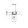 QWORK Aluminum T Track, 2 Pack 12 Inch Universal Double