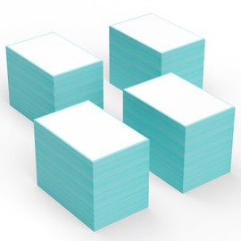 9527 Product Fanfold 4 x 6 Direct Thermal Labels with Blue Background Paper Perforated Shipping Labels for Thermal Printers, 1000 Label per Stack, 4 Stacks 4000 Label