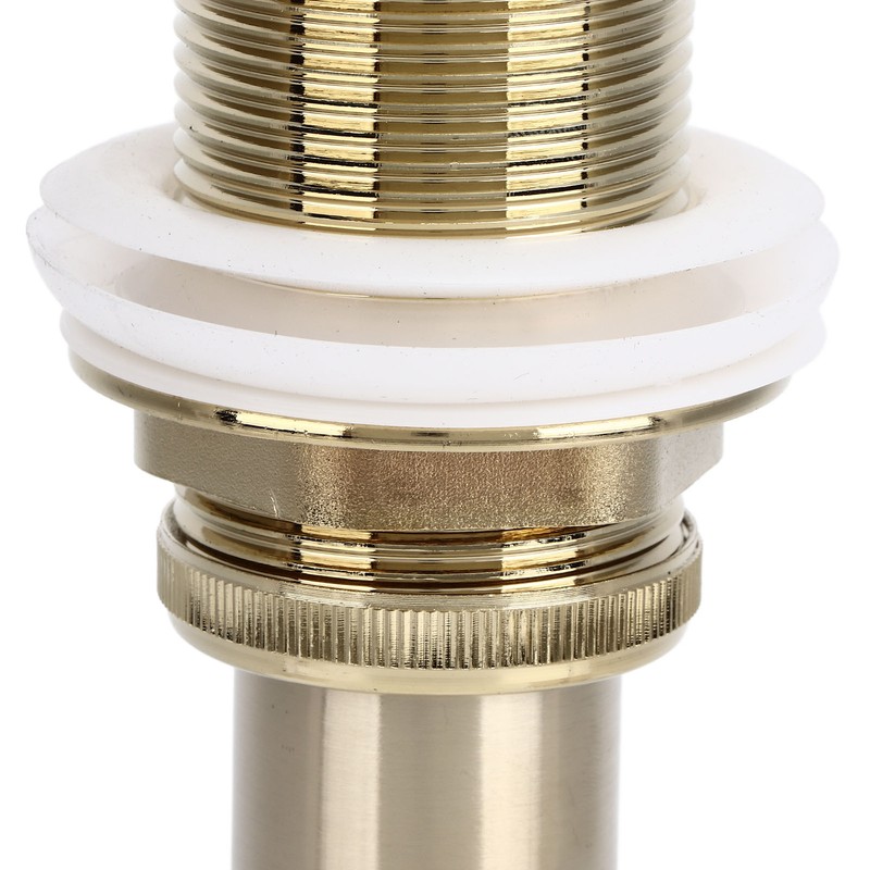 Pop Up Basin Drain Copper G1/4 Brushed Gold Corrosion Resistant