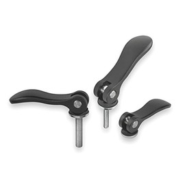 Kipp 04232-2011A3X50 Cam Levers with 5/16-18" External Thread, Inch, Steel Surface Finish, 50 mm Screw Length, Size 2