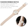LEDMOMO Waterproof Jubia Analog Leather Strap Fashion Wrist Watch, white