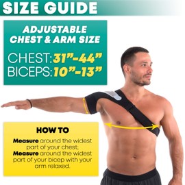 Rotator Cuff Shoulder Brace – Compression Sleeve for Women or Men - Rotator Cuff - Compression Shoulder Sleeve (S-M)