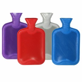 LUXFAB Large 2L Hot Water Bottle with Soft Fleece Cover (2 Litre, Hot Water Bottle No Cover)