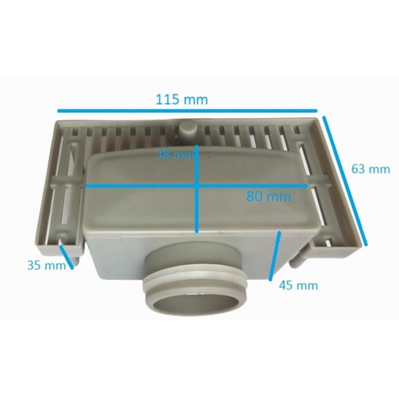 AQUA HEATING Ball Syphon NBR Double Wing Seal 36-38mm Grey