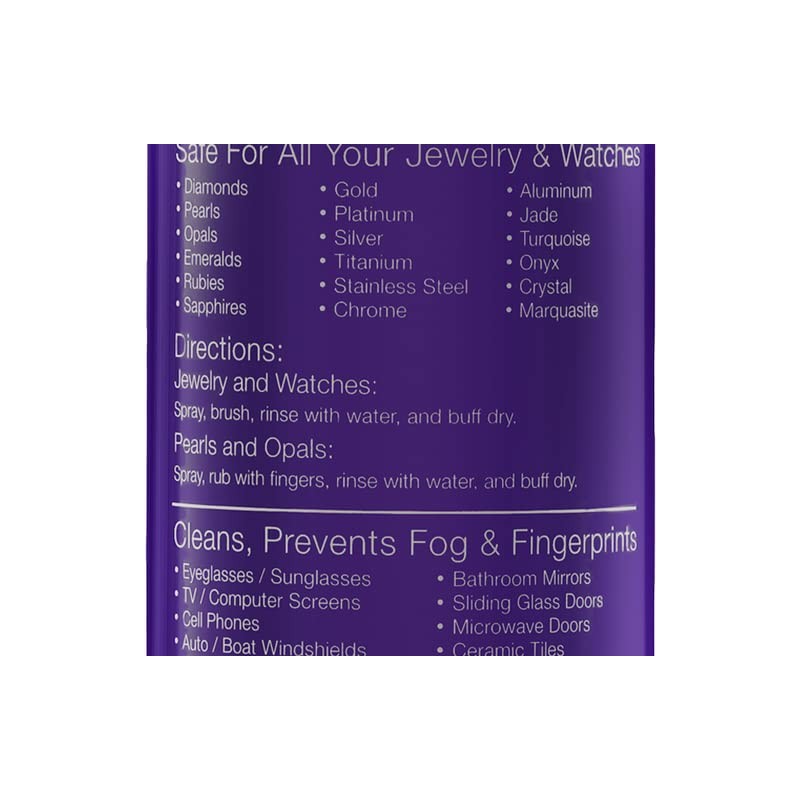 Razzle Dazzle Jewelry, Watch & Glass Cleaner Spray Bottle, 16