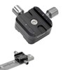Koolehaoda QR-50B Quick Release Plate Clamp Double Clamp Adapter Compatible