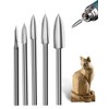 Faqeegi 5PCS Premium HSS Wood Carving Tool Set (3-8mm) |
