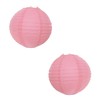 Pack of 2 Coloured Wire Paper Lantern Shade Pendants (12inch