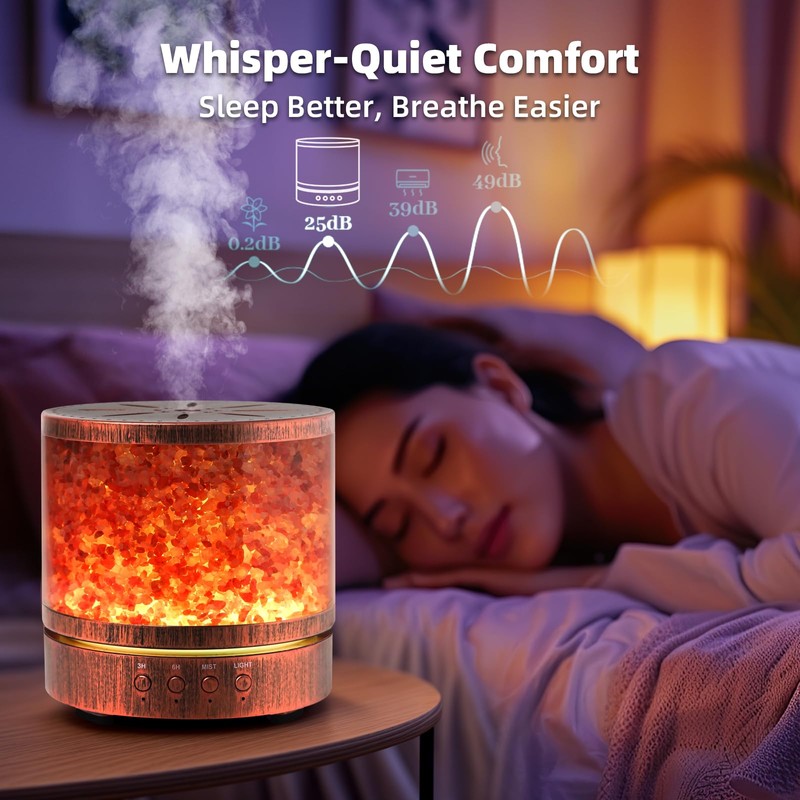 DqBaoKuan Essential Oil Diffuser Himalayan Salt Lamp - Aromatherapy Diffuser