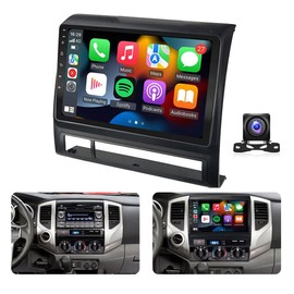 Hiolpen Double Din Car Stereo Radio Compatible for Toyota Tacoma 2005-2013 Apple Carplay 9" Android 13 GPS Car Stereo Radio +Backup Camera 2+32G Car Stereo