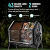 Werph Compost Bin Outdoor Composter, Fast Assembly 43 Gallon Dual